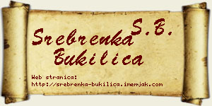 Srebrenka Bukilica vizit kartica